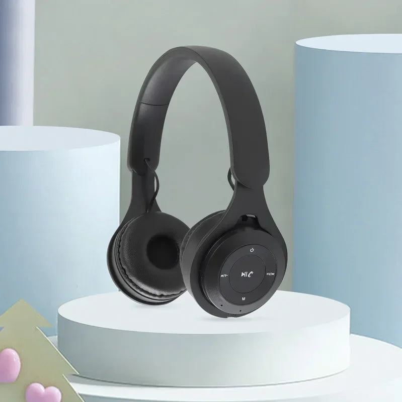 Stereo Y08 Headset 5 3 Bluetooth Folding Wireless Sports Earphone Zpaxo black