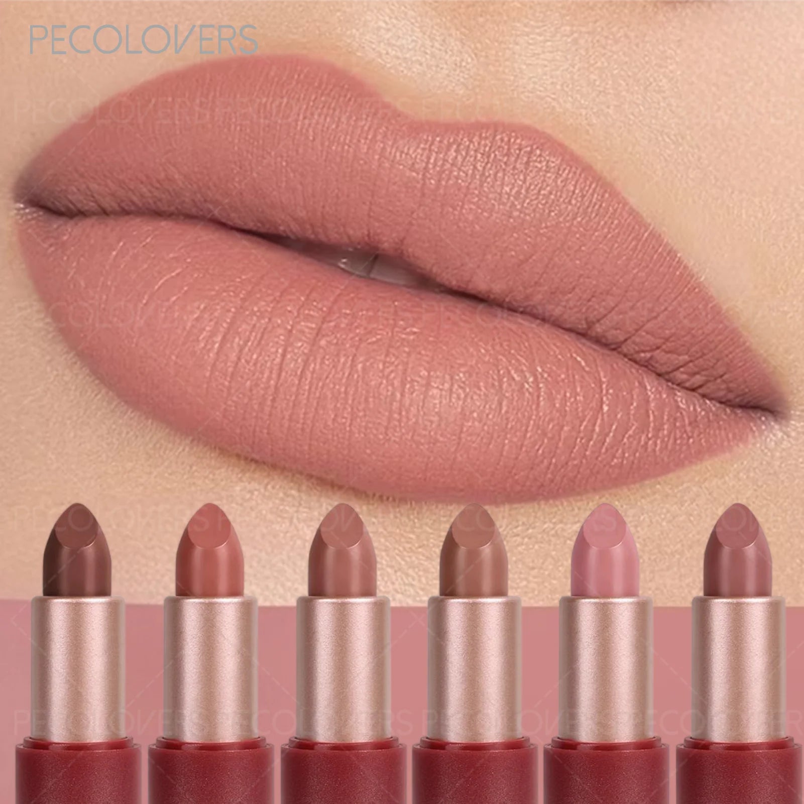 1 pc Lipstick, Red, Rich Color Rendering, Smooth Texture, Matte Makeup Effect, Long-Lasting and Non-Drying,Multi-Color Lipstick Zpaxo