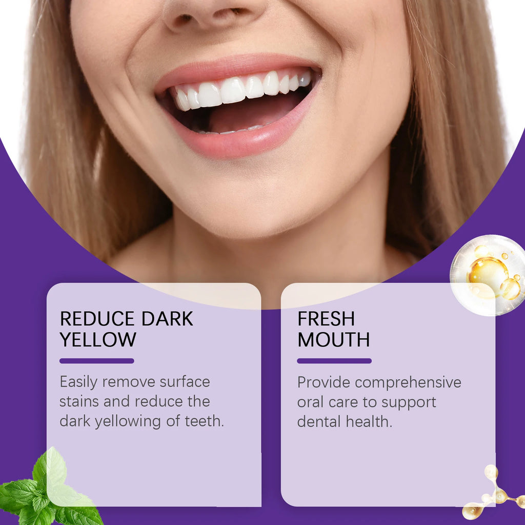 Purple Teeth Whitening Powder – Plaque Removal & Gum Care 50g Teeth Whitening Powder Zpaxo
