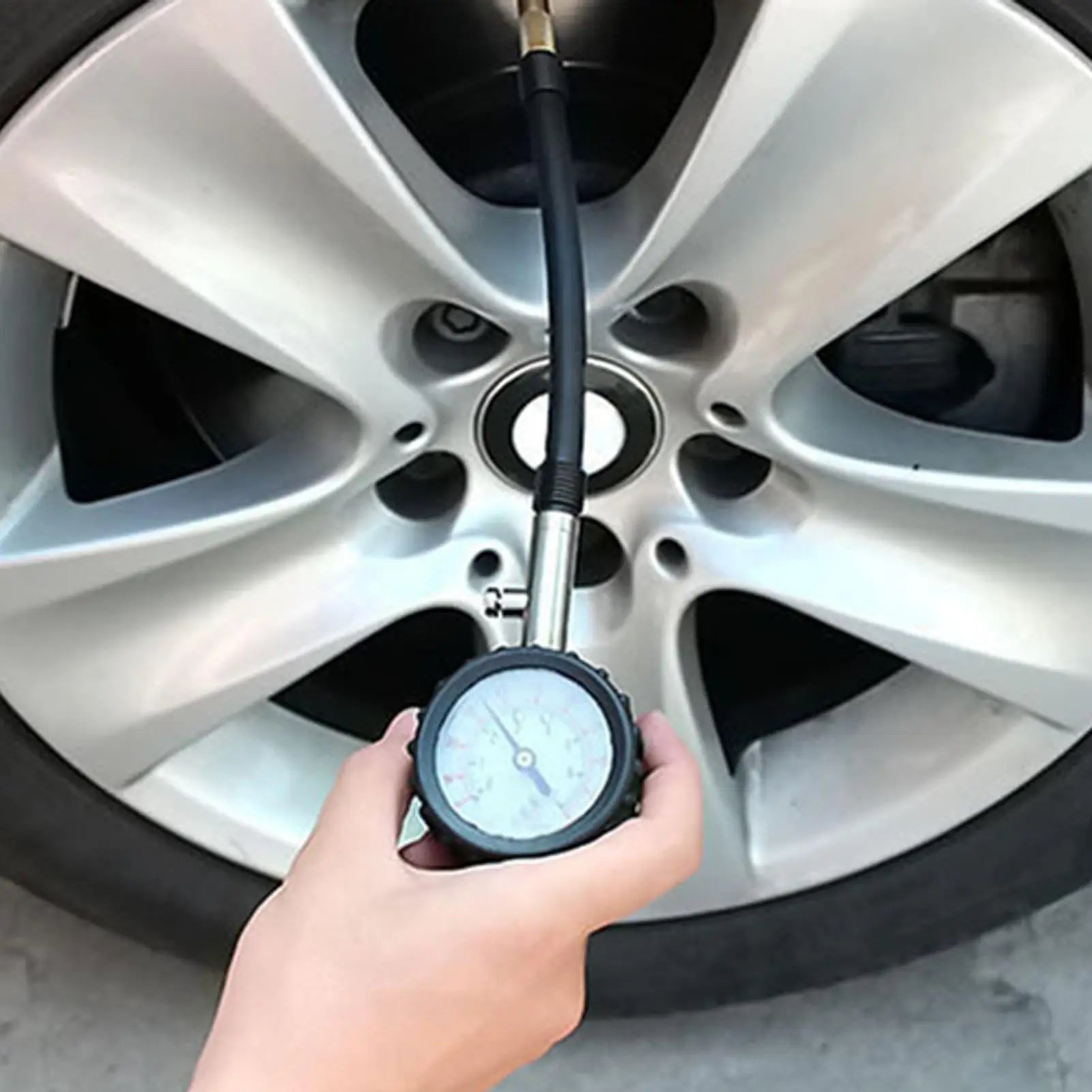Car Tire Pressure Gauge Accurate Tire Air Pressure Tester Tool with Deflator Vehicle Tire Gauges for Cars Pickups Motorcycles Zpaxo