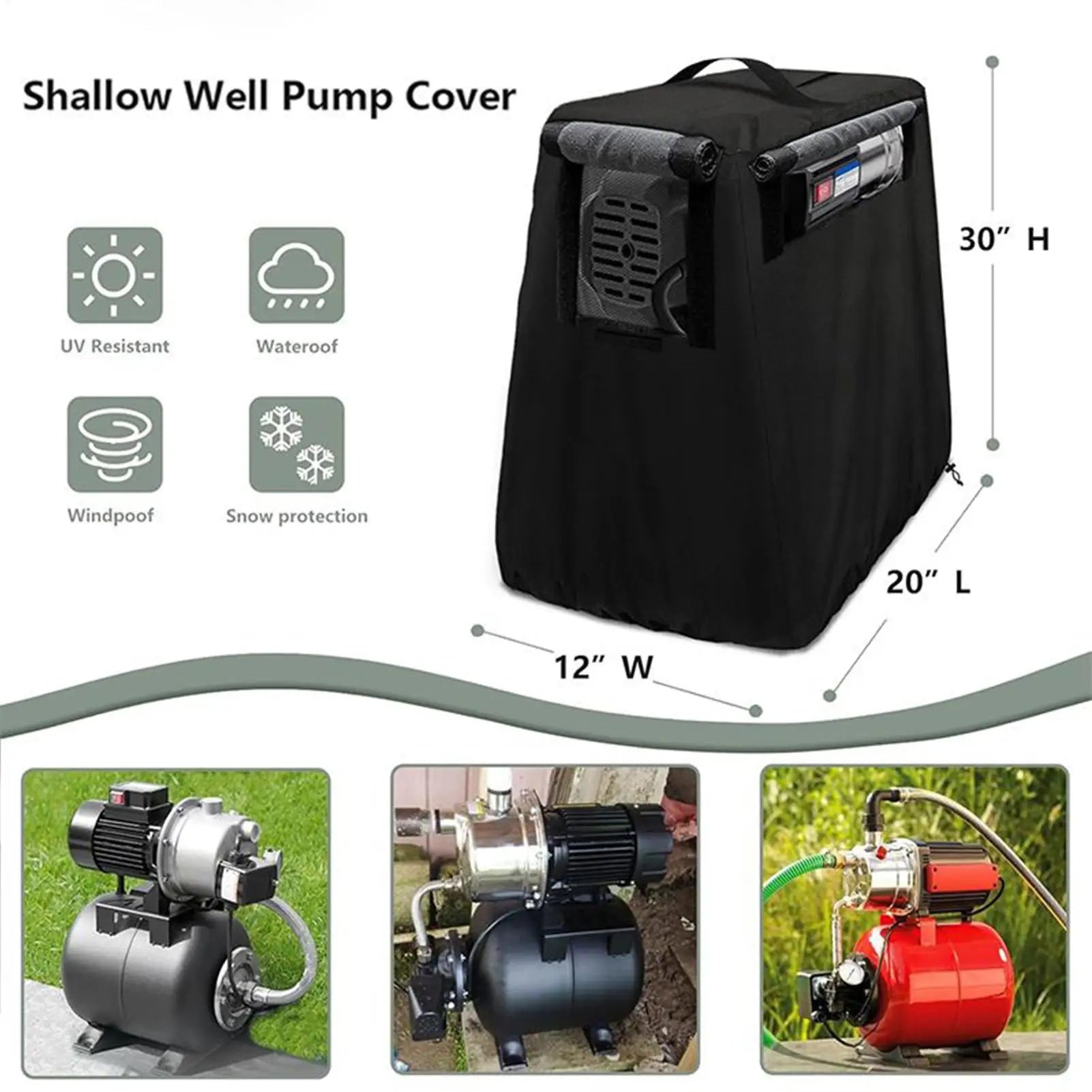 Pump Cover Anti-UV Protector Well Protective Covers Outside Garden