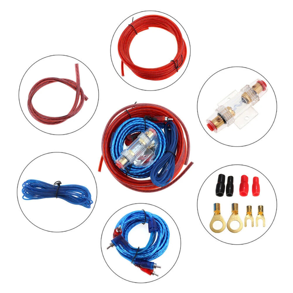 1500W Car Power Amplifier Wiring 60 AMP Fuse Holder Subwoofer Cable