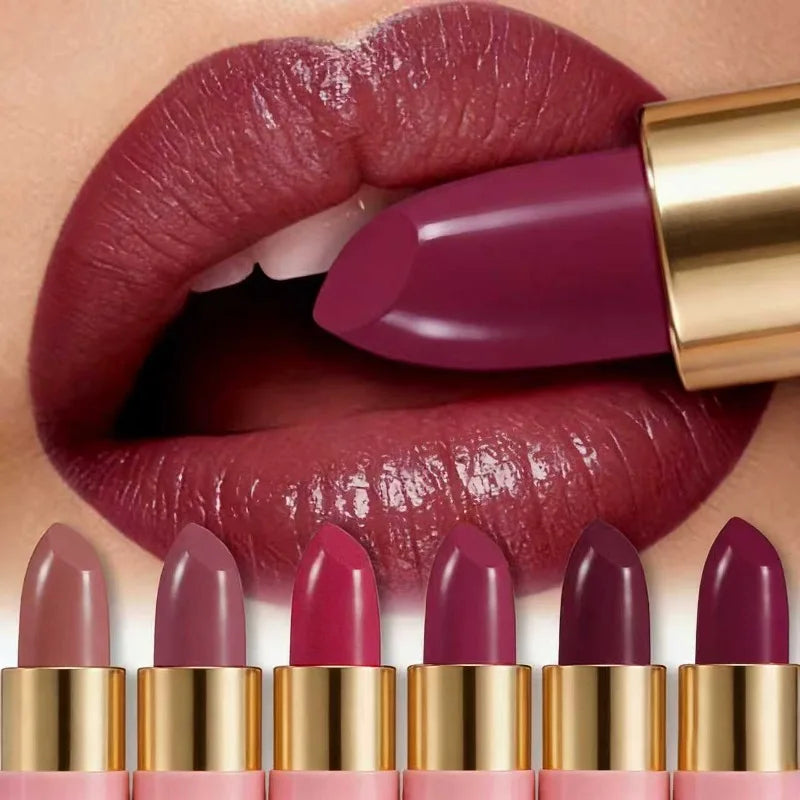 Hydrating Cherry Red Lipstick Velvet Glossy Finish Lip Tint Highly