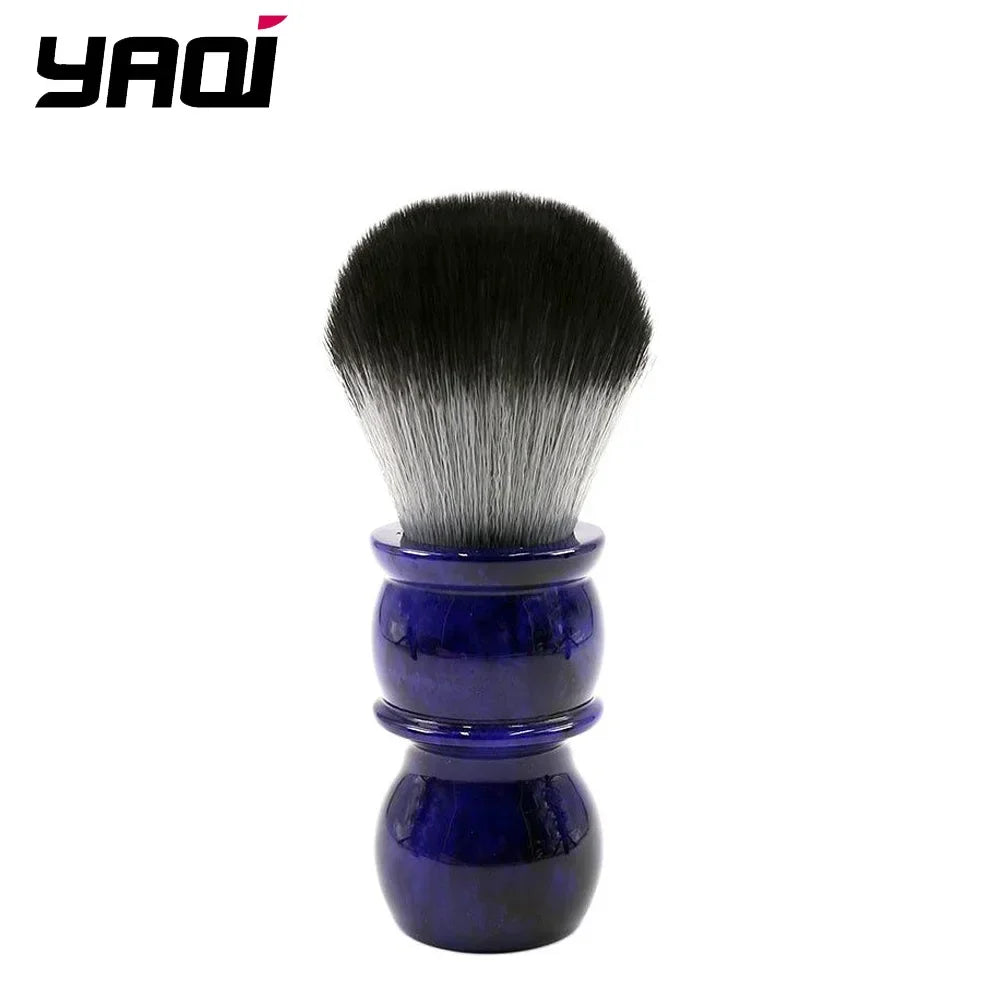 YAQI Timber Wolf Color 26MM Synthetic Hair Shaving Brush Mens Travel Portable Face Cleaning Shaving Brush Tool Zpaxo R1736S2-26