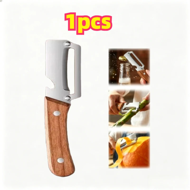 Knife for Cutting Cabbage Kitchen Fruit Processing Tool Peeler Stainless Steel Paring Knife Portable Gadget for Daily Cooking Zpaxo wood Peeler-1PCS