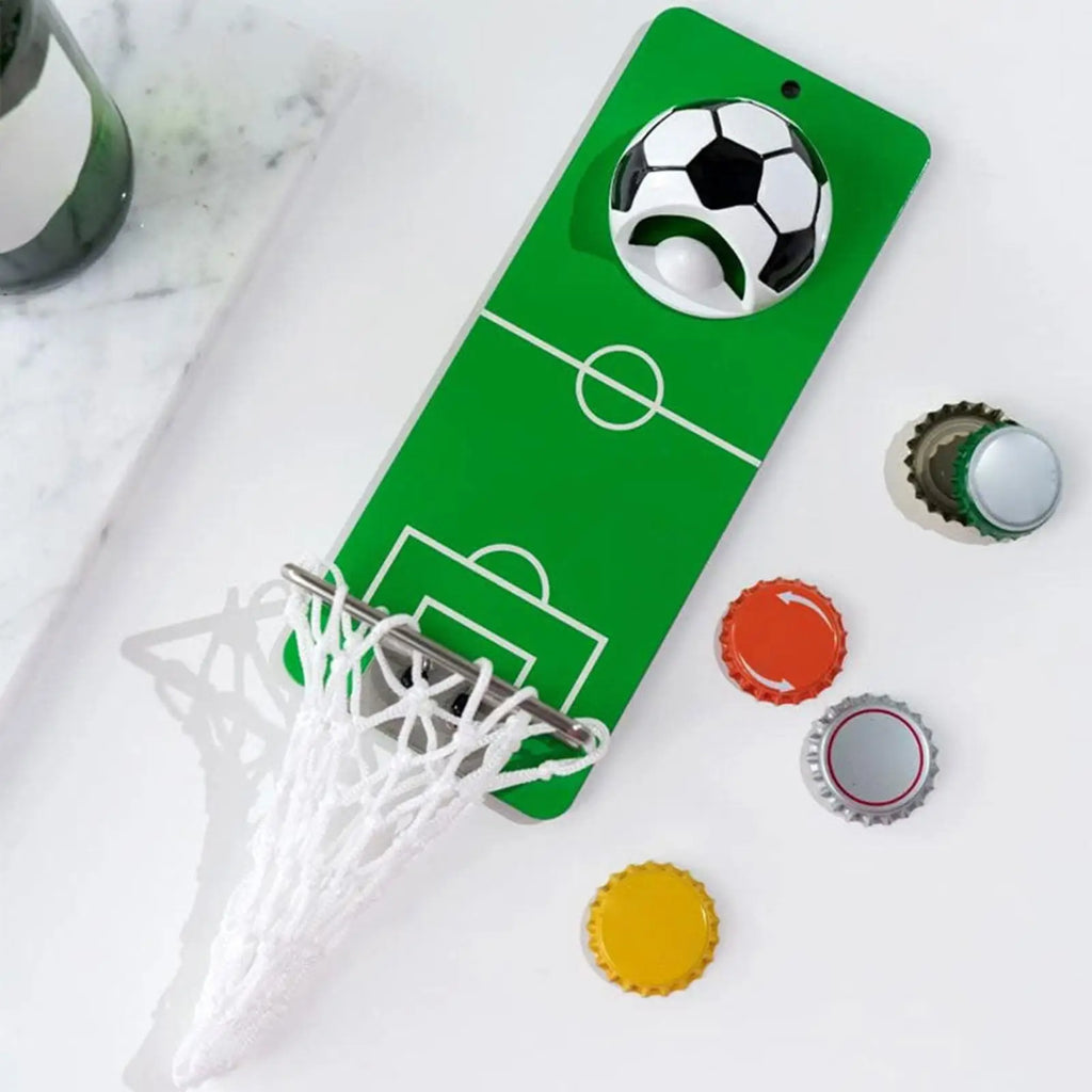 Bottle Opener Wall Mounted Metal Magnetic Basketball Hoop Catcher