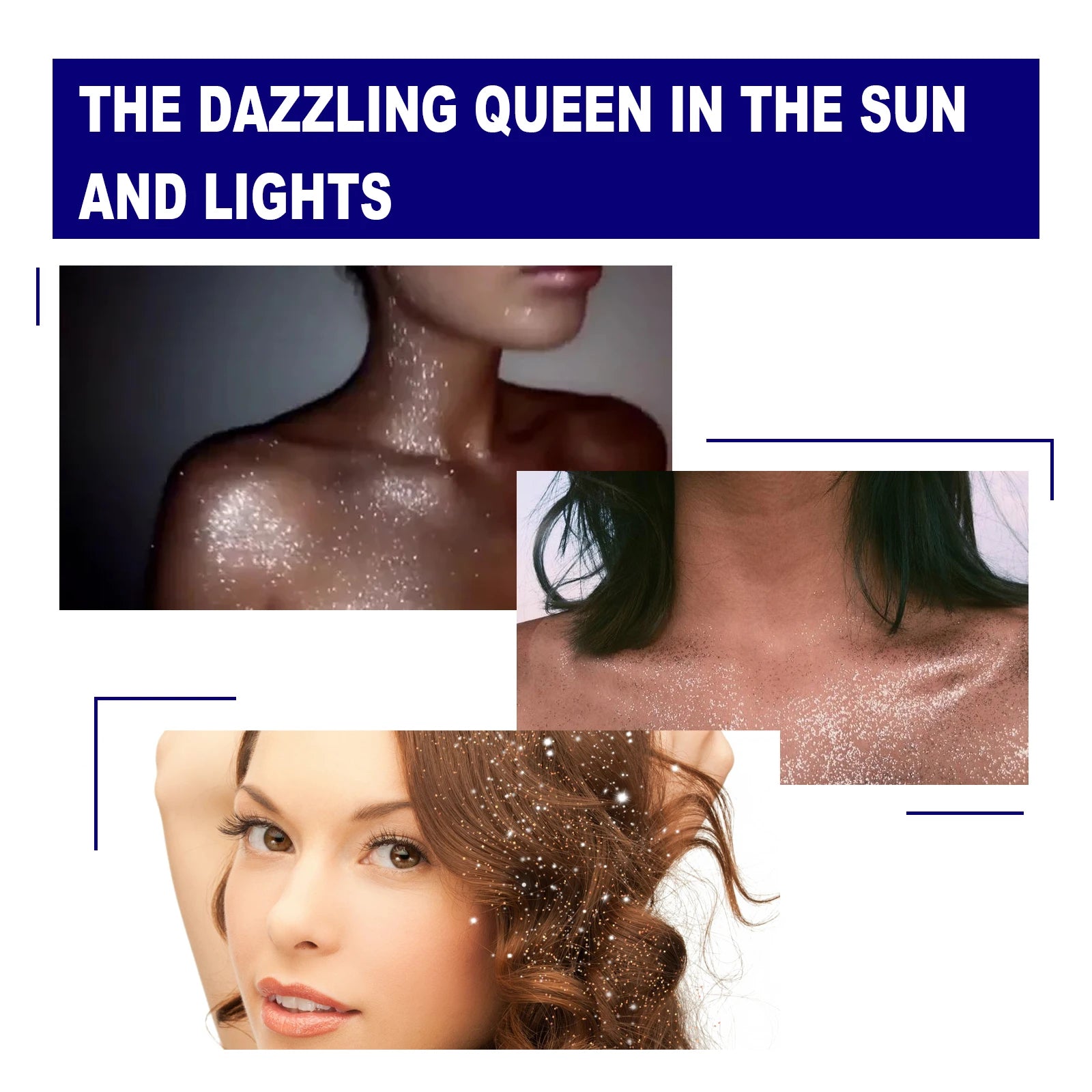 Diamond Body Glitter Highlighter Spray – Face, Hair & Skin Body Glitter Spray Zpaxo