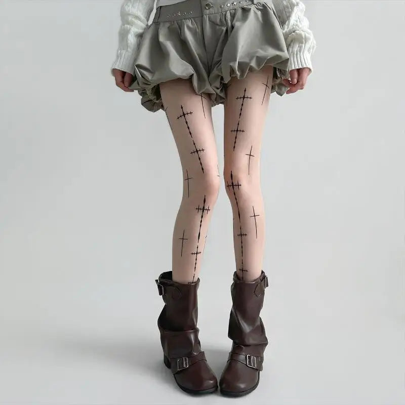Fashion Semi Sheer Tights Thin Stretch Fit Slimming Sexy Pantyhose Zpaxo One Size A5