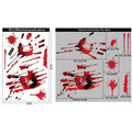 Blood Skull Window Stickers Horror Bloodstains Wall Handprints