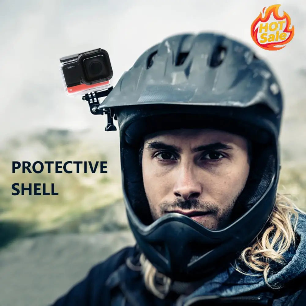 Protective Case Transparent Protective Shell Diving Accessories Support 60m Snorkeling for Insta360 One Rs 4k Action Camera Zpaxo