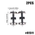 ▶2PCS HO Scale Wheels Upgrade DC Wheel Set For 1:87 Model Trains Railroad HO Gauge Wheels For Model Trains DIY Accessory Zpaxo N81511