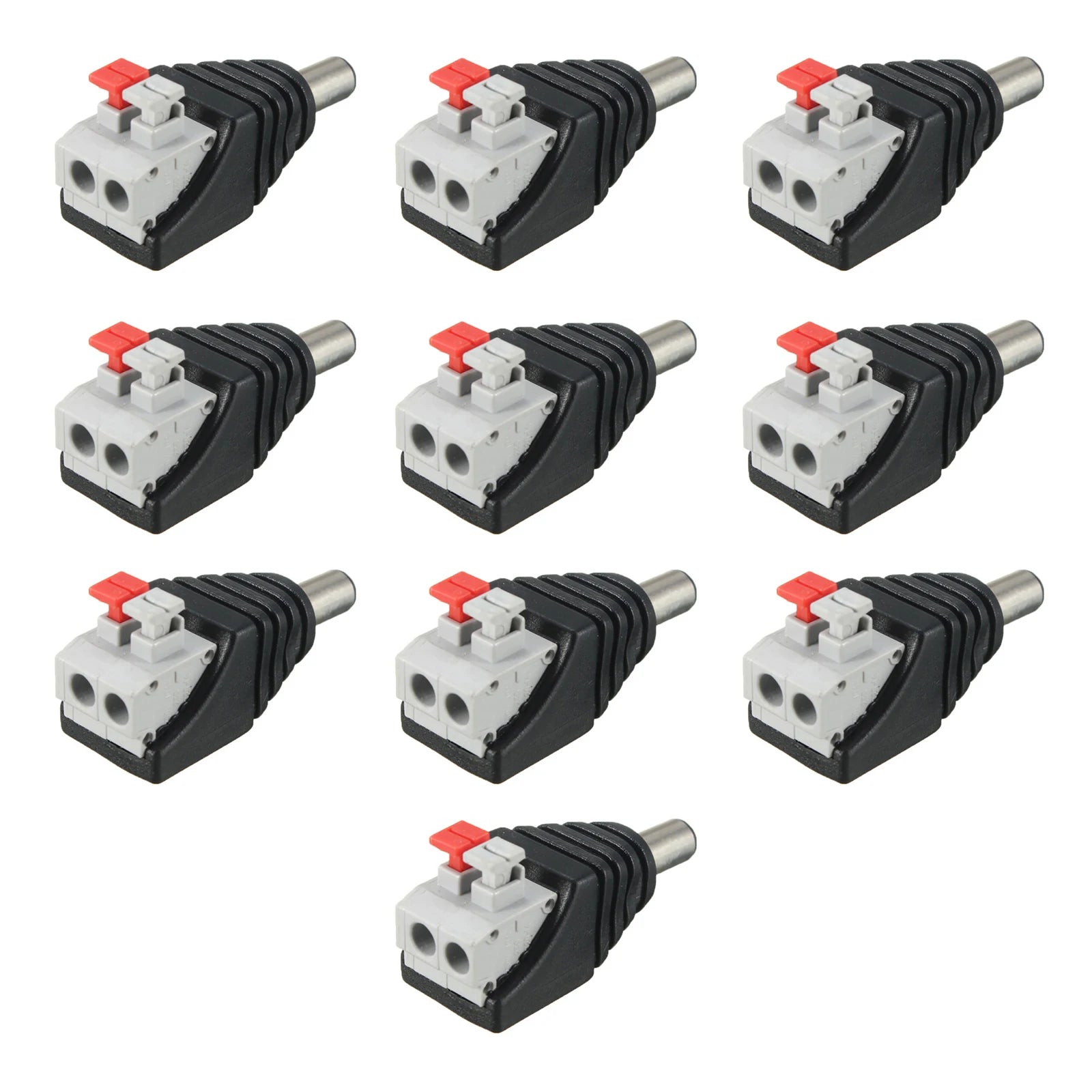 5 5x2 DC Male Female Wire Connector Screwless No Screws Power Plug