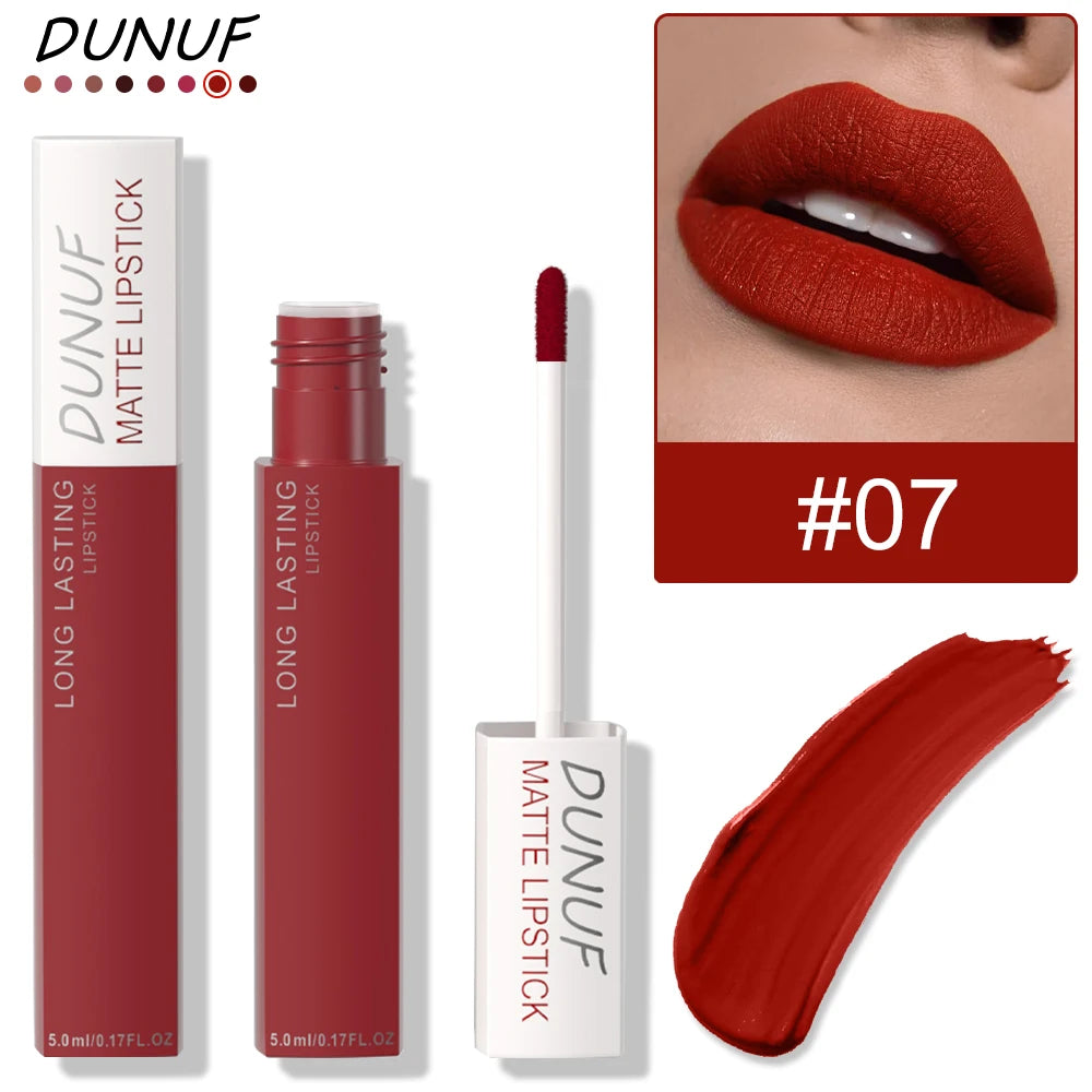 2pcs Matte Lip Gloss Long Lasting Waterproof Non Transfer Cup Proof Formula Creates Smooth Velvet Finish Perfect For Daily Offic Zpaxo