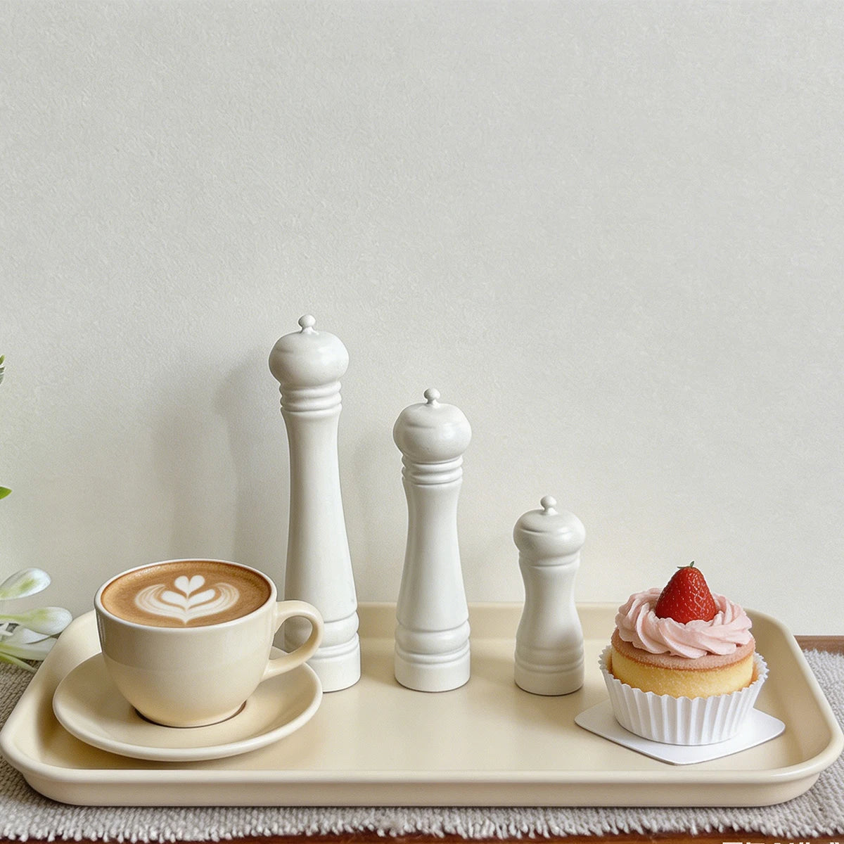 3-Piece Miniature Salt & Pepper Shaker Set – 1:12 Dollhouse