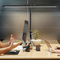 10W LED Desk Lamp for Office Home Eye-Caring Clamp USB Desk Lamp with 5 Color Stepless Dimming Flexible Gooseneck Touch Control Zpaxo Single-Head 66LED