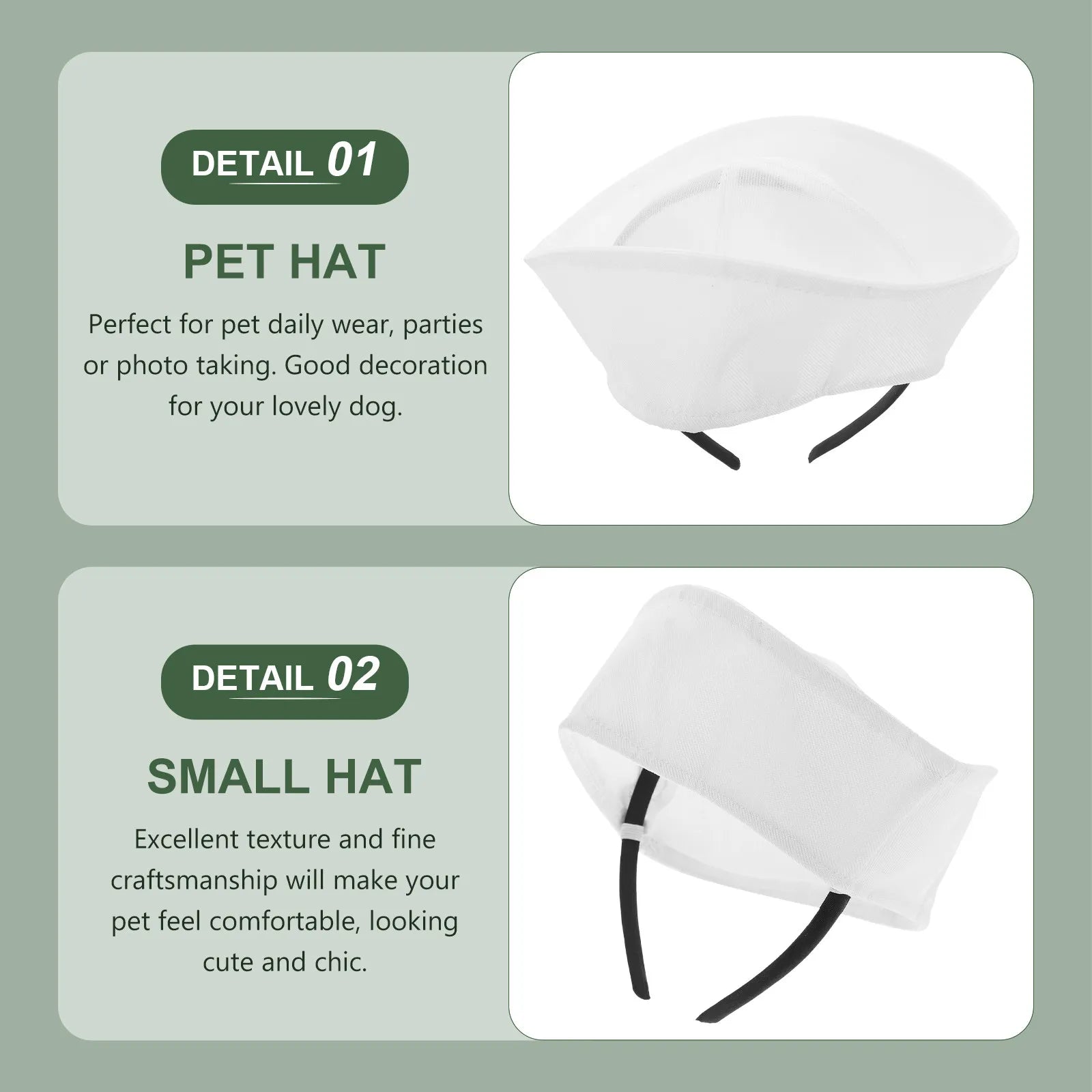 Cute Pet Hat Mini Puppy Kitten Small Pets Party Wear Carnival Cosplay