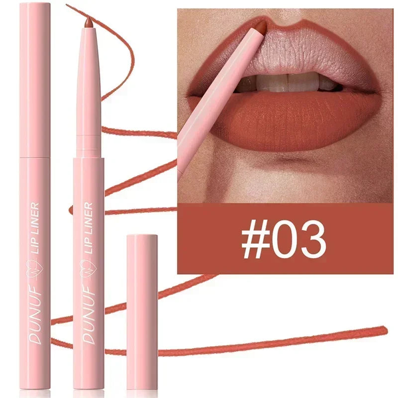 Waterproof Matte Lipliner Pencil Red Contour Tint Lipstick Long Zpaxo 03