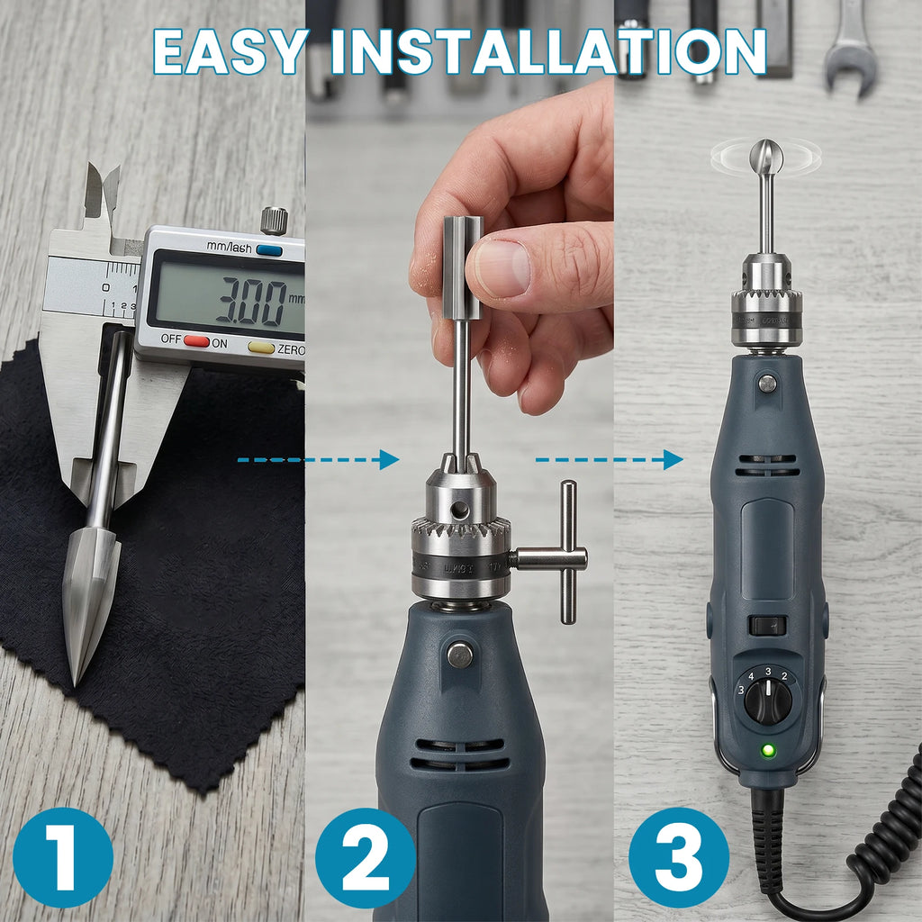 Wood Carving Drill Bits Set Compatible with Dremel Rotary Tool 5 Different Engraving Drill Accessories Bit Wood Grinding Woodwor Zpaxo