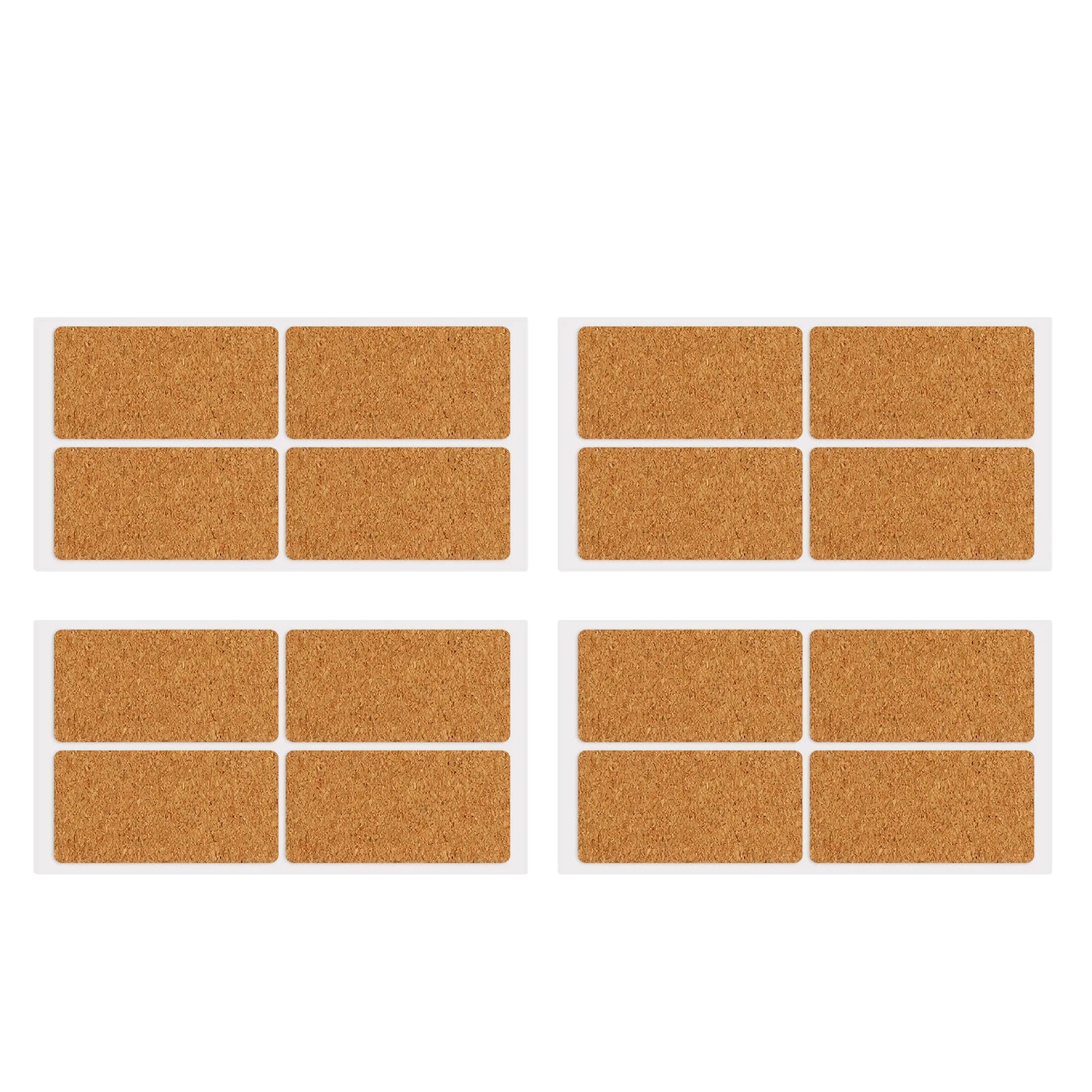 Cork Label Sticker Wooden 30x60mm Water Oil Proof Self Adhesive Wooden Label for Kitchen Office School 20 Sheet Zpaxo