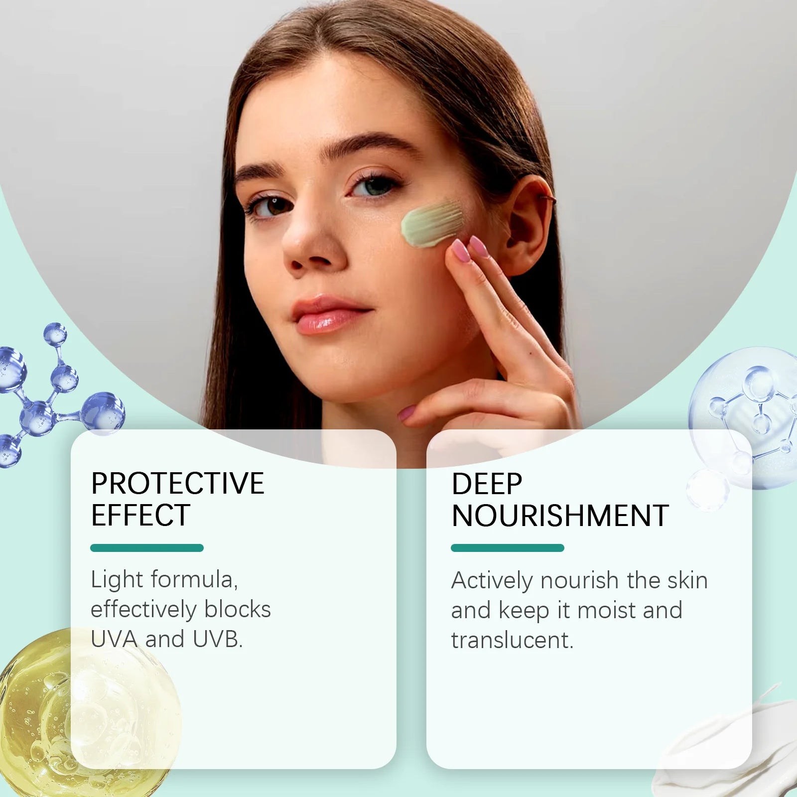 Anti Sun Cream SPF50 UV Defense Broad Spectrum Sunlight Protection Reduce Redness Hydrating Waterproof Prevent Sunburn Sunscreen Zpaxo