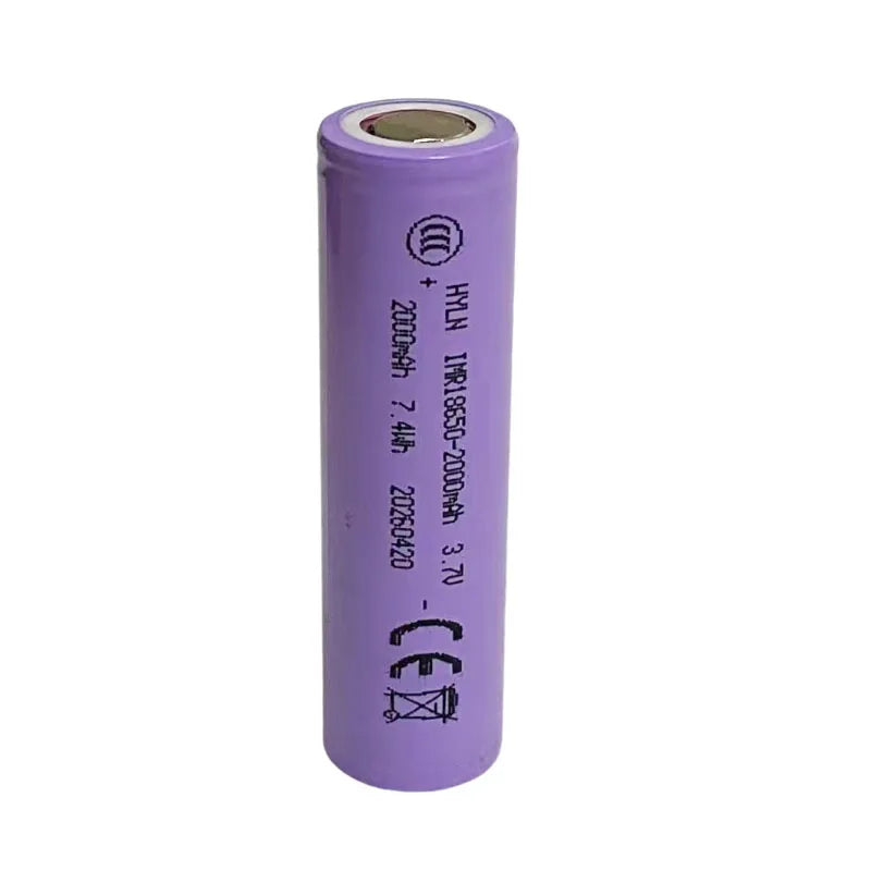 2026 New 18650 Battery 3.7V 2000mAh Li-ion Rechargeable Battery Is Suitable for Toys, Flashlights, Tool Batteries, Etc. Zpaxo