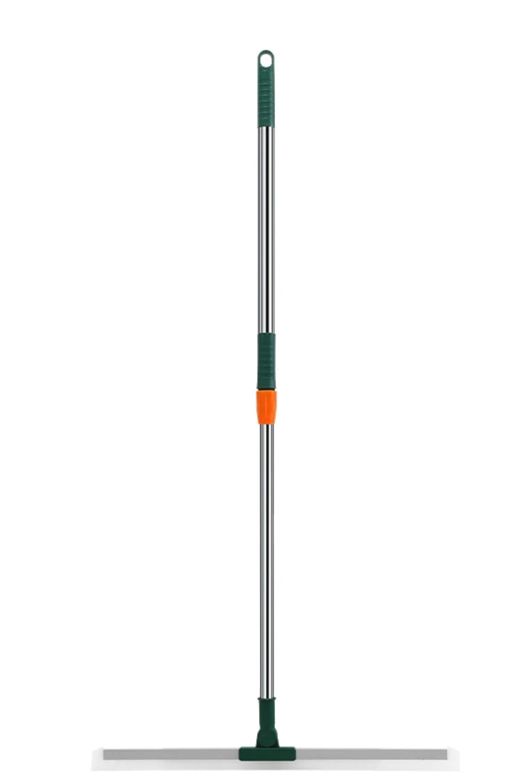 Magic Broom Silicone Bathroom Floor Scraper Household Bathroom Cleaning Squeegee Plastic Handle Two-In-One Dry And Wet Use Zpaxo 50cm Magic mop green