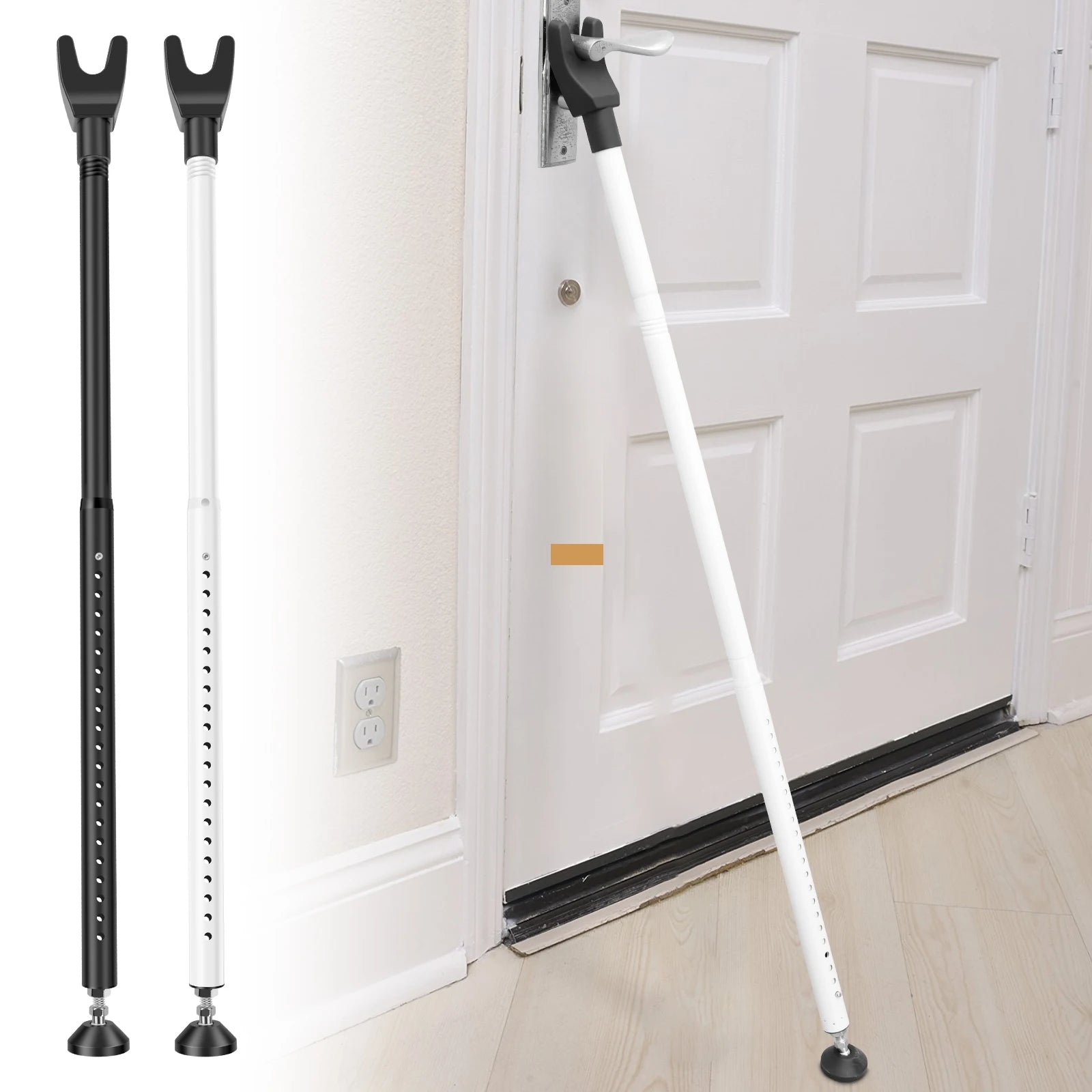 Sliding Door Lock Bar 44-55 Inch Adjustable Door Security Bar Removable Door Stopper Security Patio Door Bar Glass Door Jammer Zpaxo