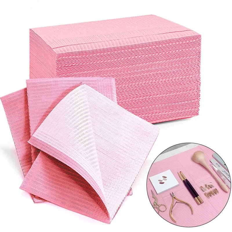 20 50 Disposable Tattoo Clean Pad Nail Art Table Mat Foldable Covers