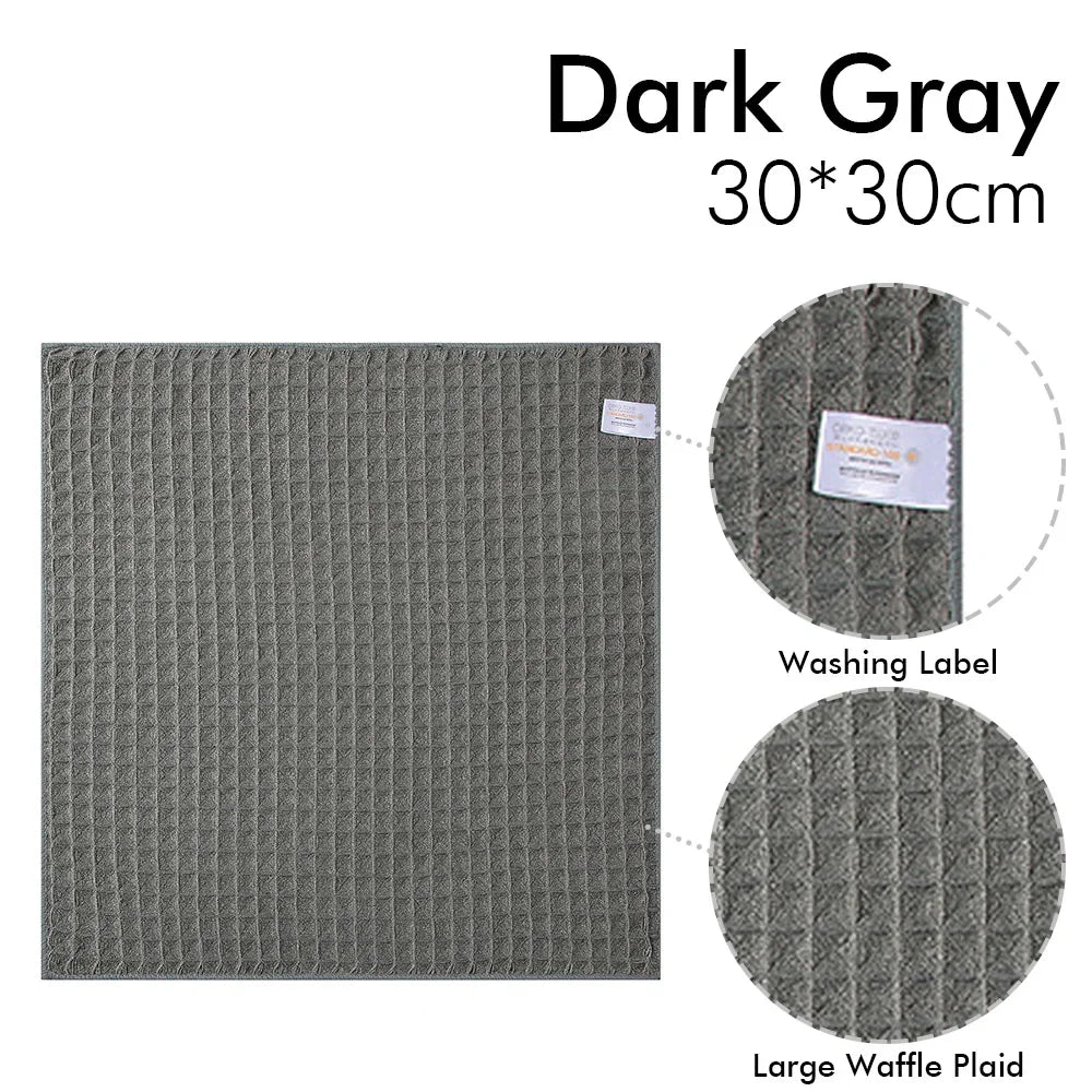 Super Absorbent Barista Bar Towel Coffee Machine Special Rag No Lint Square Towel Cleaning Cloth Coffee Machine Cleaning Towel Zpaxo Darkgray 1pc