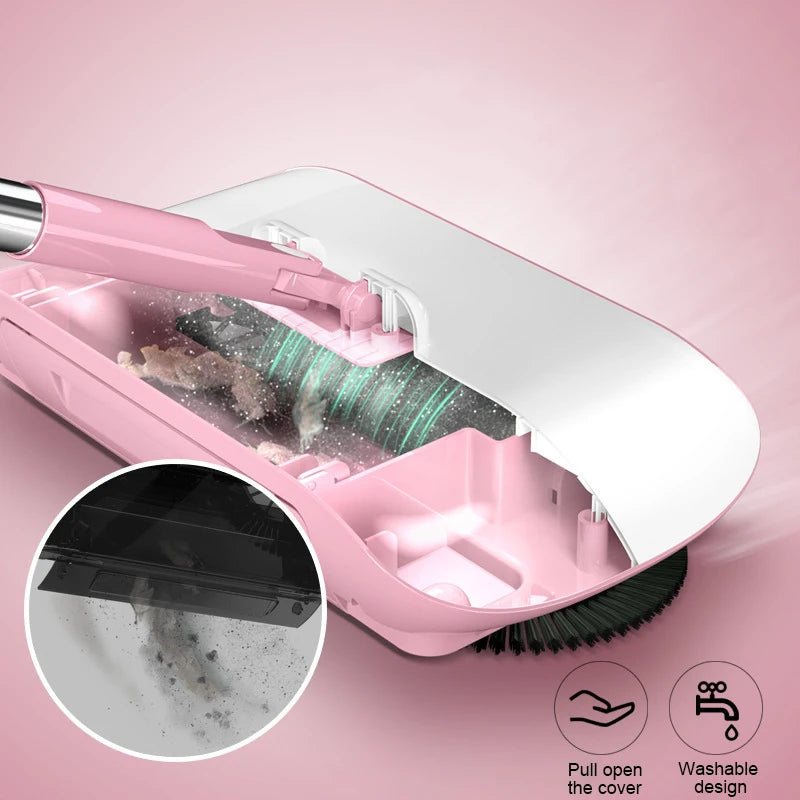 Combination of broom and mop Hand push type scoop Household broom and dustpan set Floor magic broom home cleaning Tools Sweeper Zpaxo