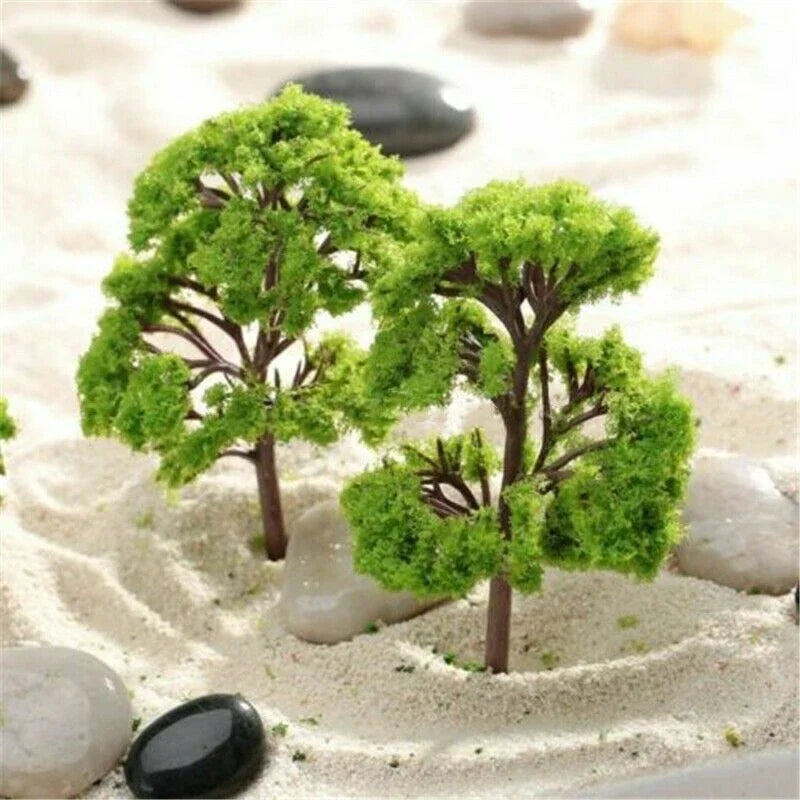 Miniature Model Trees 4–8cm | Railway Fairy Garden DIY Decor