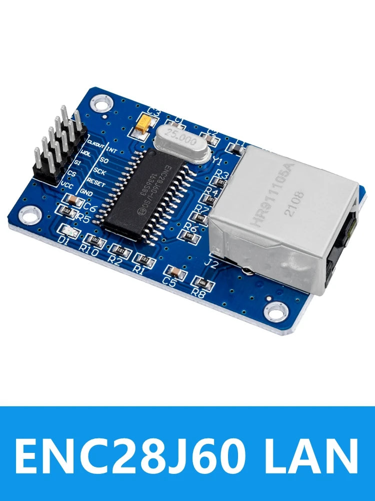 1PCS ENC28J60 Ethernet LAN Network Module SPI Port For Arduino 51LPC AVR ARM PIC Zpaxo ENC28J60 LAN new