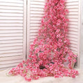 Artificial Sakura Flowers Vine Fake Flower Cherry Blossom Garland