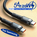120W Fast Charger PD Quick Charging USB C Cable Iphone 15 Max Samsung