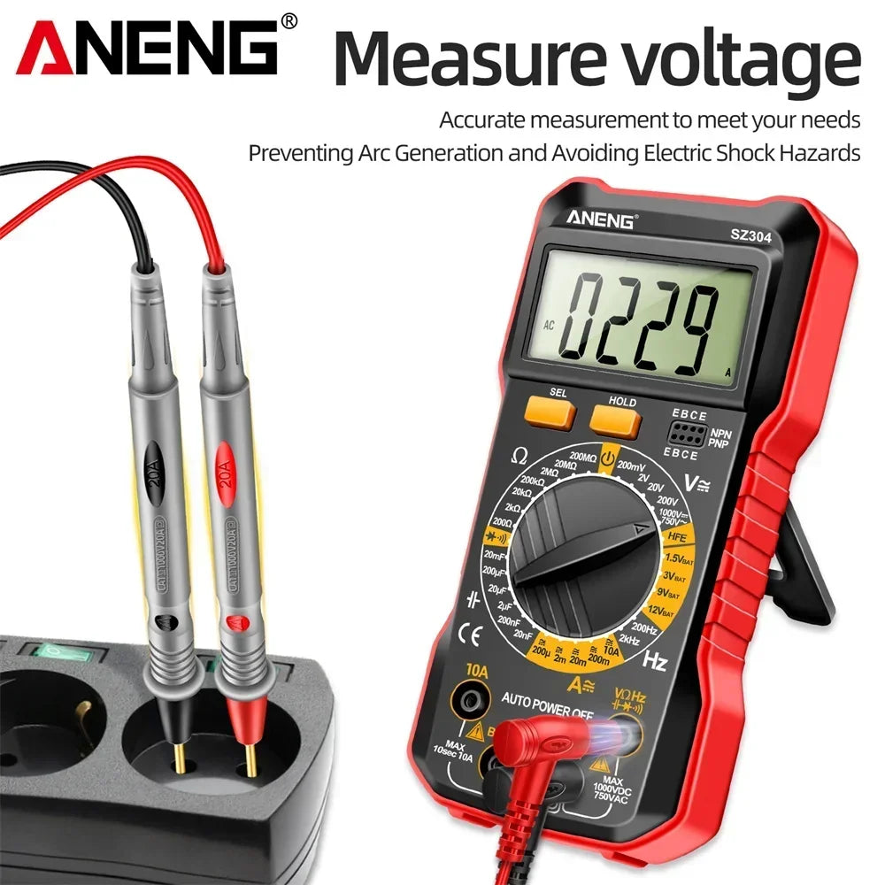ANENG PT1031 Digital Multimeter Probe Test Leads 20A 1000V Pin Needle