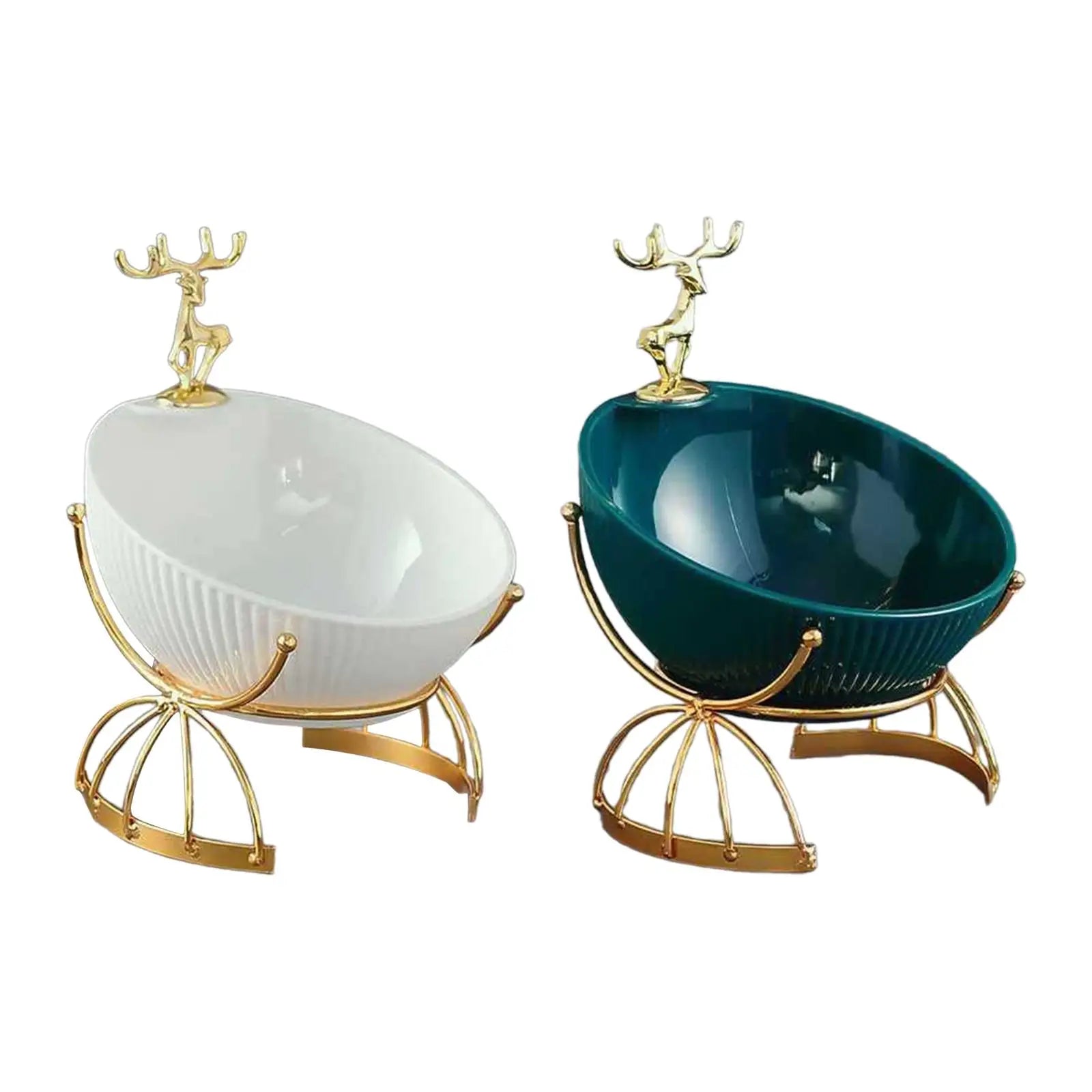 Deer Desk Storage Tray Statue Fashion Keys Holder Living Zpaxo