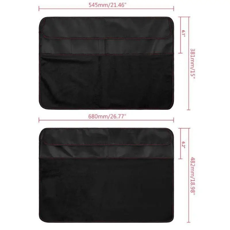 652F Black Dustproof Cover Waterproof PU Leather Protective Shell Zpaxo