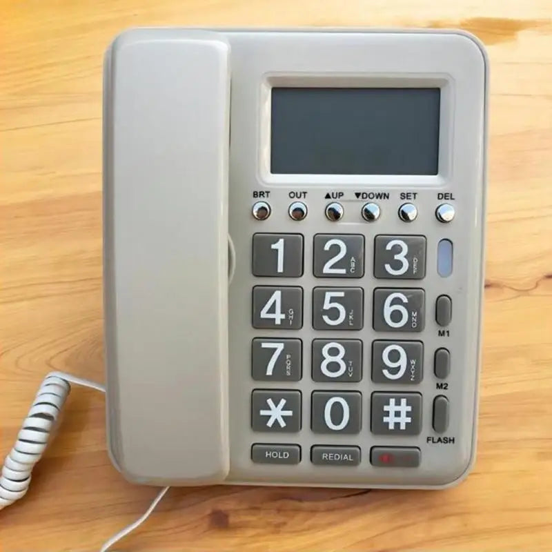 Desktop Corded Telephone Home Fixed Phone Landline Big Buttons Zpaxo