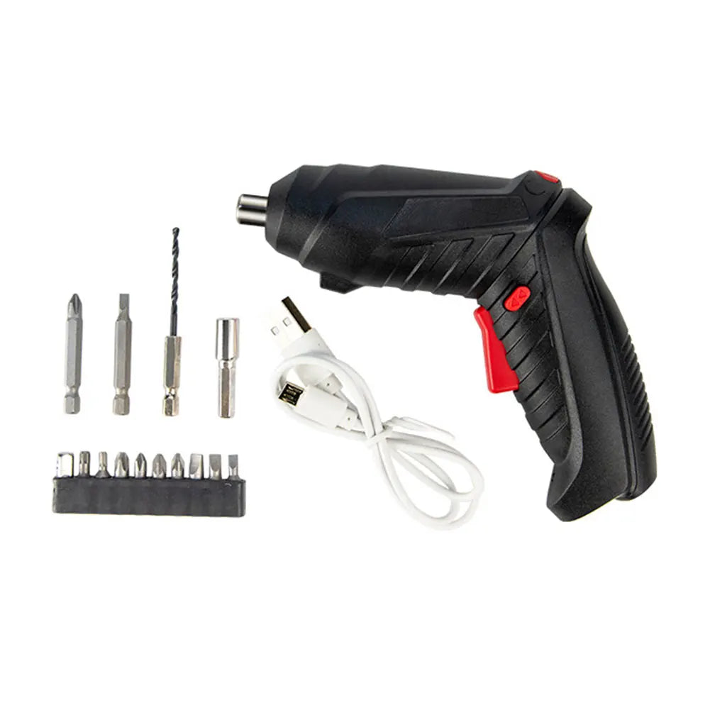 3 6V Electric Screw Driver Rechargeable Household Drill LED Lighting
