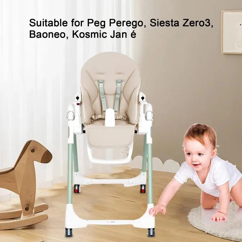 Portable Dining Chair Cover Baby PU Leather Dining Chair Pad for PegPerego Siesta Zero3 Baoneo Kosmic Jane Zpaxo