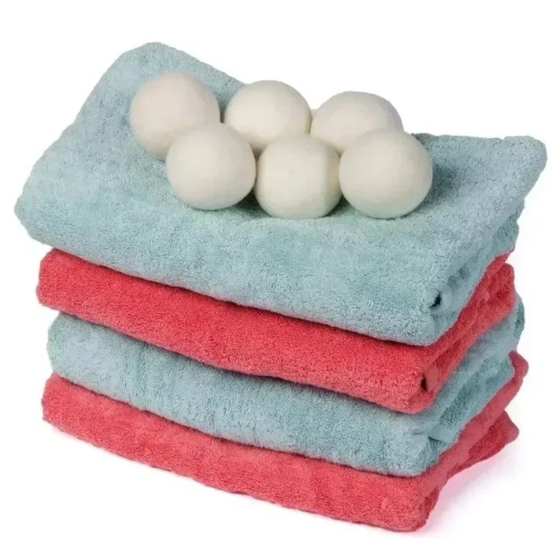 30-Pack Wool Dryer Balls Handmade Drying Balls Dryer Reusable Natural Fabric Softener Reduce Wrinkles and Decrease Drying Time Zpaxo