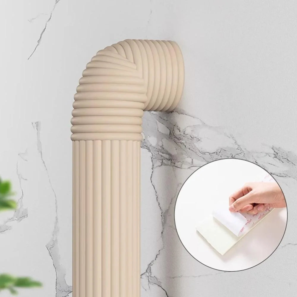 Self-Adhesive Decorative Pipe Cover Strip – PVC 2m×8cm Pipe Cover Strip Zpaxo