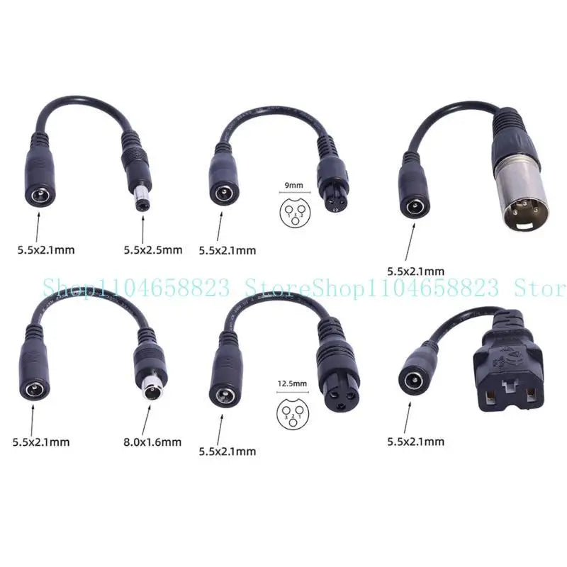 652F 22AWG DC5 5x2 Female Connector Cable DC5521Adapting Multiple Zpaxo