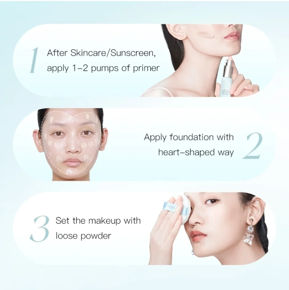 TIMAGE Makeup Primers Moisturizing/Tinted/Oil Control Multi-Effect Primer Base Cream Foundation Moisturizing Oil Control 5g Zpaxo