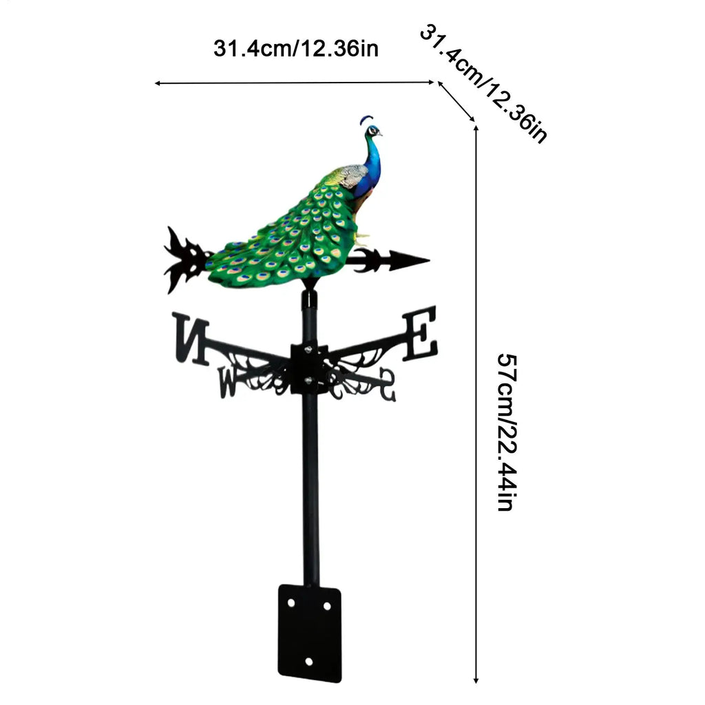 Weather Vane Outside Outdoor Wind Direction Indicator Sculpture