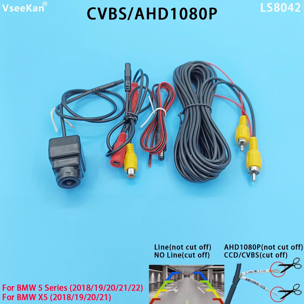 Car Rear View Camera AHD1080P CVBS BMW 5 Series 2018 19 20 21 22 X5