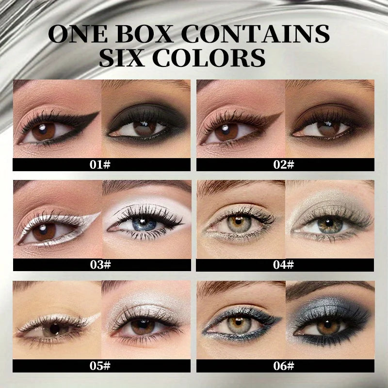 Waterproof long-lasting eyeliner cream matte pearlescent quick-drying eyeliner rich eyeliner eye makeup Zpaxo