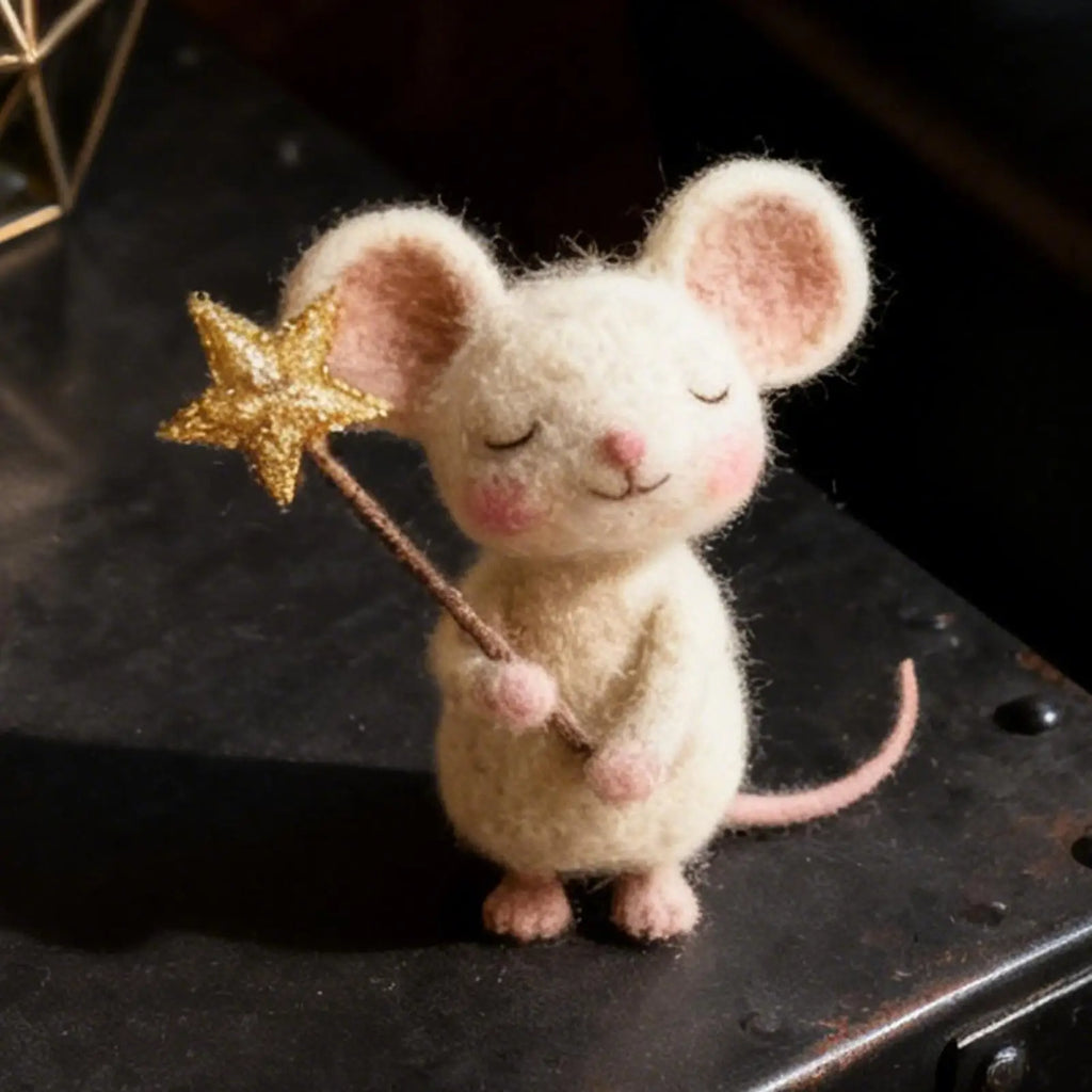 Felt Mice Toy Cute Tabletop Decor Easter Holiday Home Fireplace