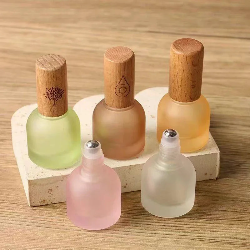 Glass Roller Bottle Perfume Roll Mini Essential Oil Containers Sample Zpaxo