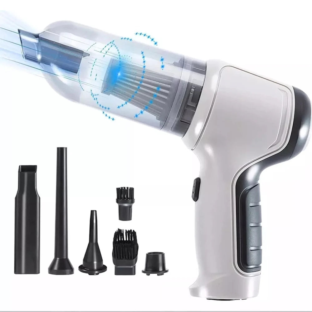 Car Vacuum Cleaner 95000PA Strong Suction Handheld Wireless Vacuum Cleaning Blower 2 in 1 Portable Vacuum Cleaner For Car Home Zpaxo